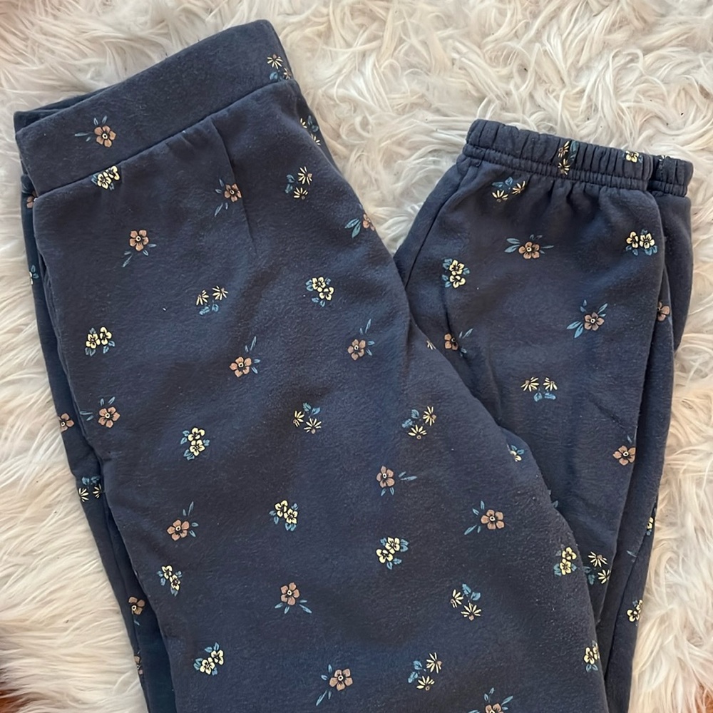 Soft floral sweatpants